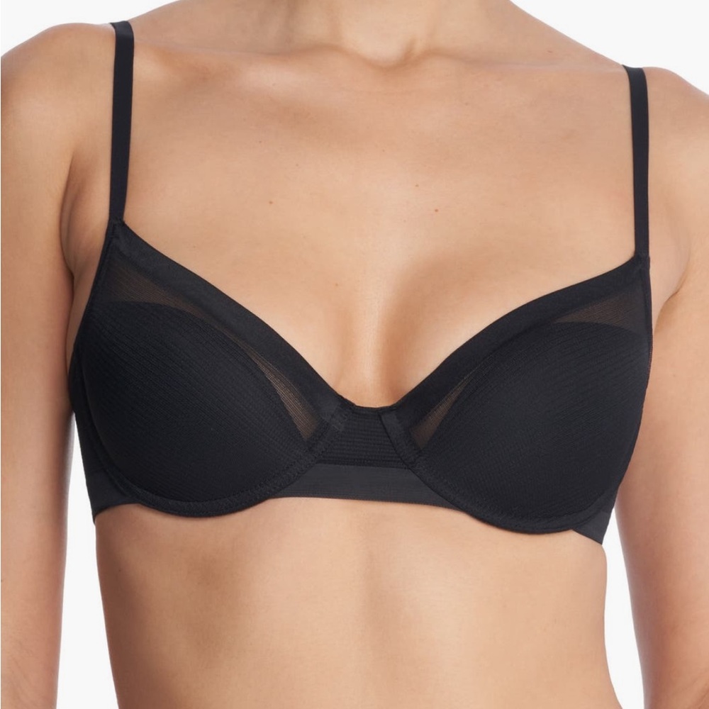 Natori Black Mesh Underwire Bra
